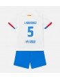 Otroški Nogometna dresi replika Barcelona Inigo Martinez #5 Gostujoči 2023-24 Kratek rokav (+ hlače)